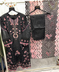PAKISTANI DARK BLACK EMBROIDED SUIT